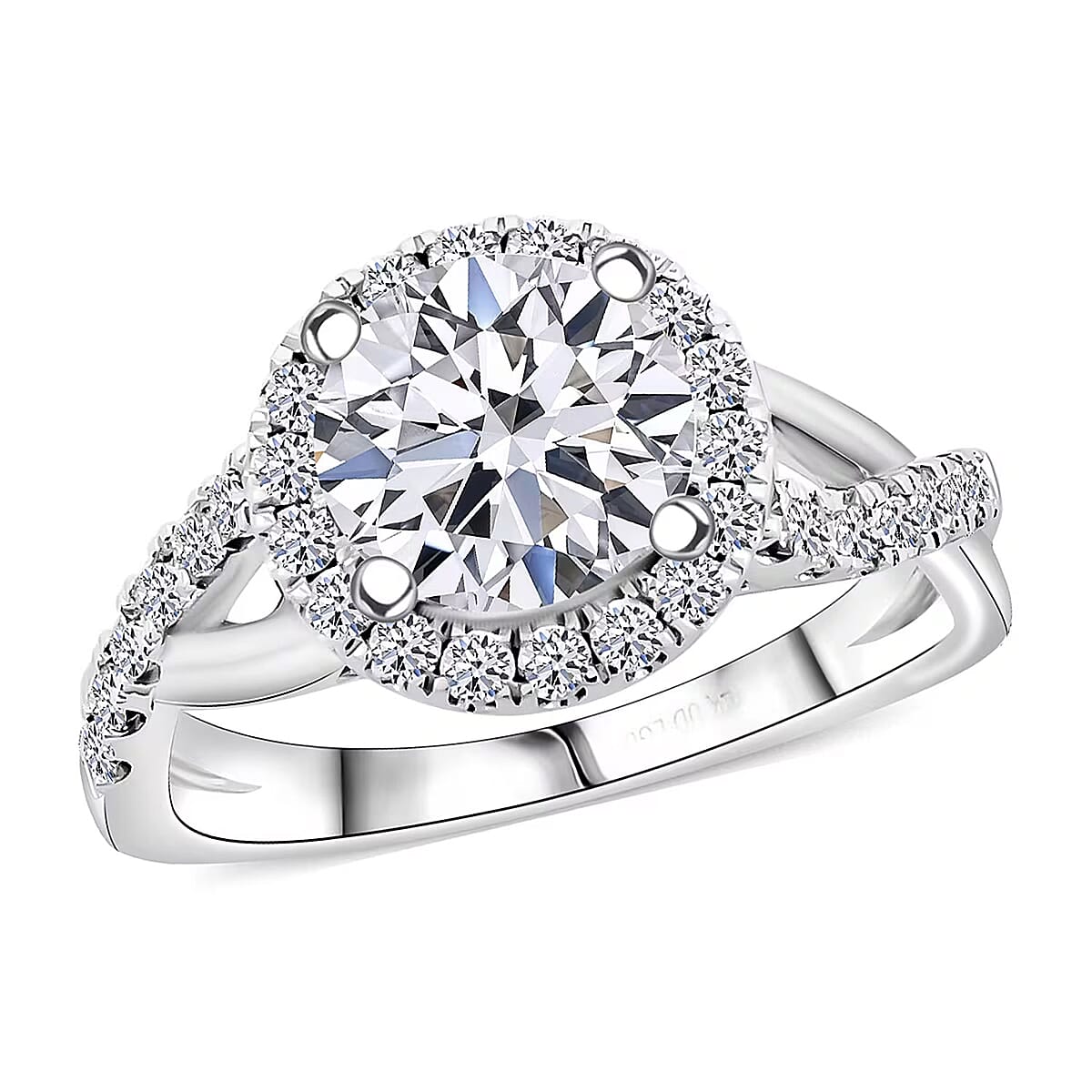 IGI Certified 14K White Gold Luxuriant Lab Grown Diamond (G, VS) Ring (Size 5.5) 2.50 ctw image number 0