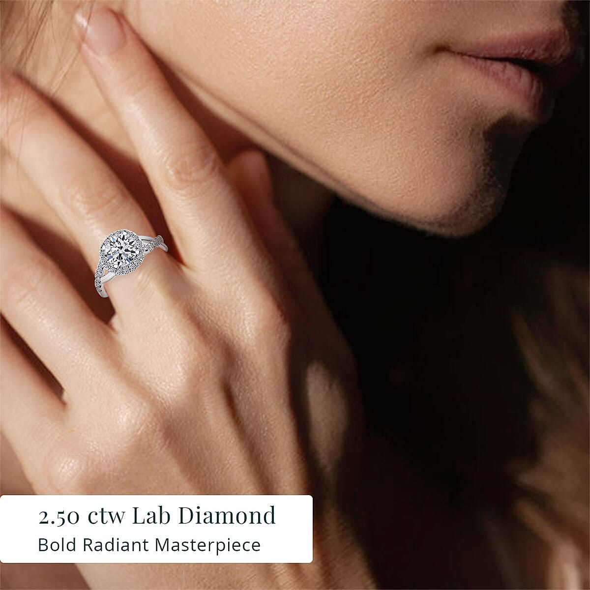 IGI Certified 14K White Gold Luxuriant Lab Grown Diamond (G, VS) Ring (Size 5.5) 2.50 ctw image number 1