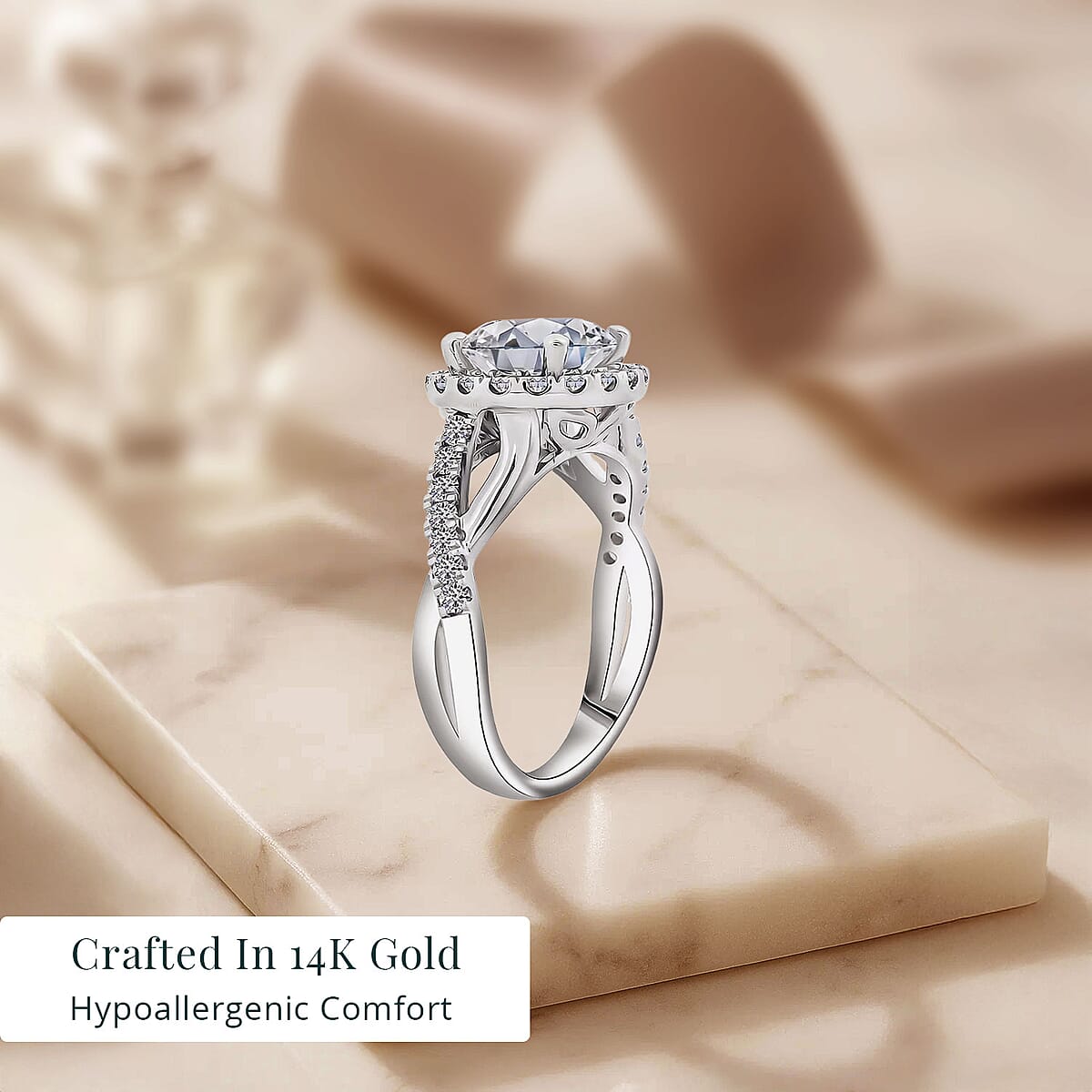 IGI Certified 14K White Gold Luxuriant Lab Grown Diamond (G, VS) Ring (Size 6.5) 2.50 ctw image number 2