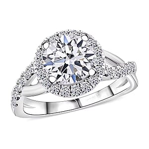 IGI Certified 14K White Gold Luxuriant Lab Grown Diamond (G, VS) Ring (Size 7.5) 2.50 ctw