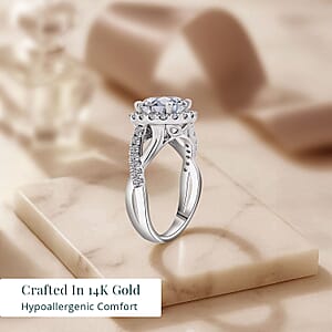 IGI Certified 14K White Gold Luxuriant Lab Grown Diamond (G, VS) Ring (Size 8.5) 2.50 ctw