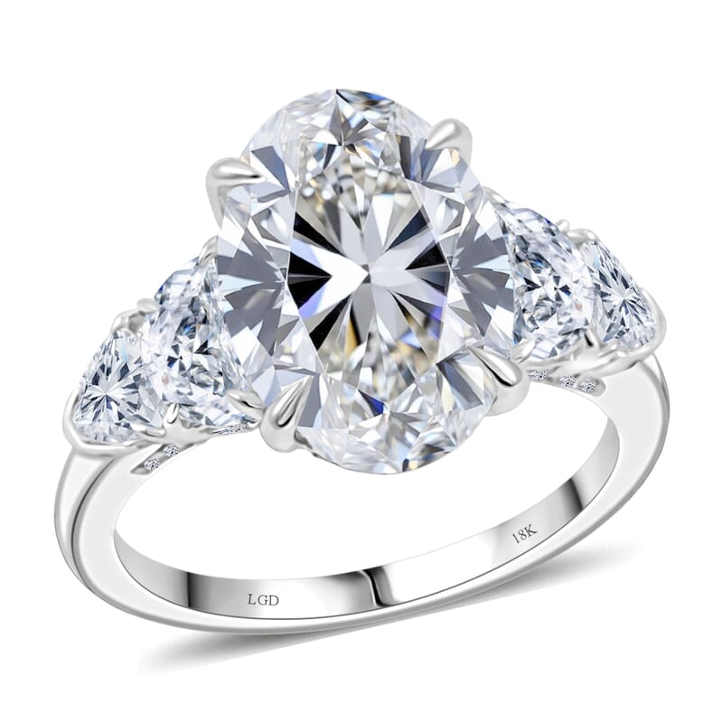 Luxuriant Lab Grown Diamond G VS 6.50 ctw Ring in 18K White Gold