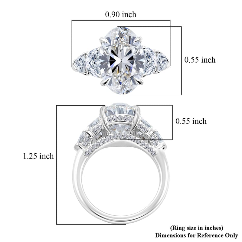 Luxuriant Lab Grown Diamond G VS 6.50 ctw Ring in 18K White Gold