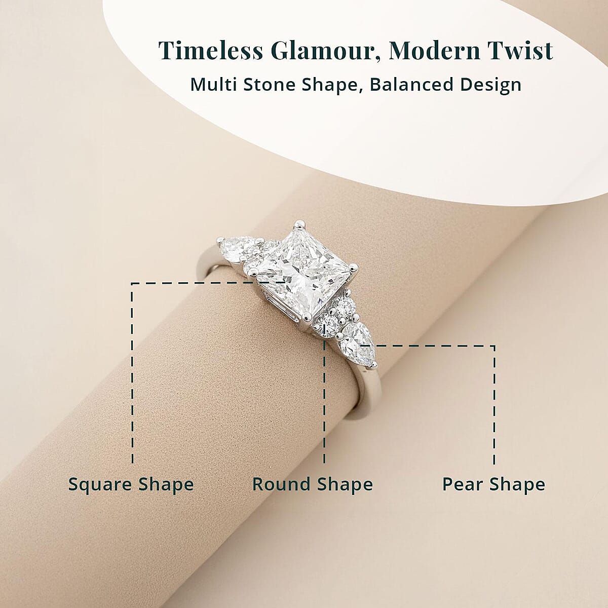 IGI Certified Luxuriant Lab Grown Diamond G VS2 1.75 ctw Ring in 14K White Gold (Size 6.0) image number 4