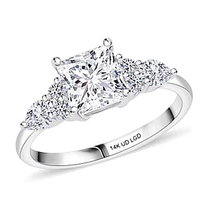 IGI Certified Luxuriant Lab Grown Diamond G VS2 1.75 ctw Ring in 14K White Gold (Size 6.0)