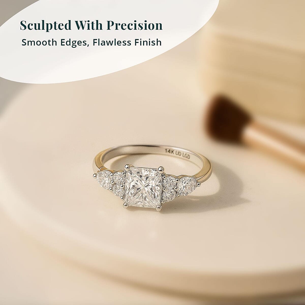 IGI Certified Luxuriant Lab Grown Diamond G VS2 1.75 ctw Ring in 14K White Gold (Size 6.0) image number 5