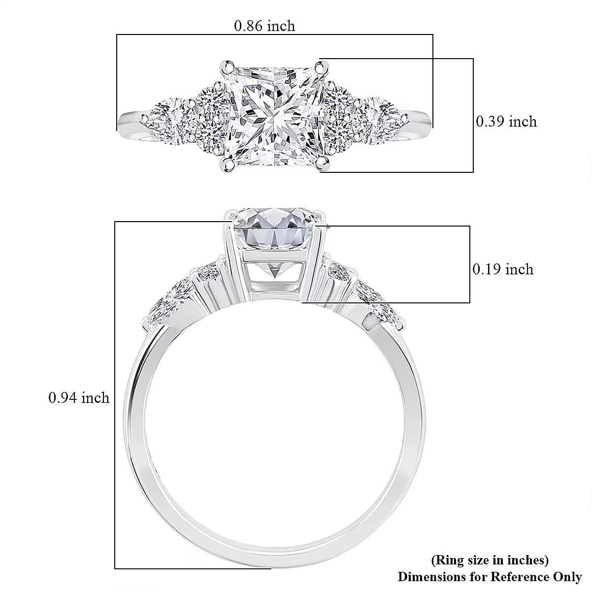 IGI Certified Luxuriant Lab Grown Diamond G VS2 1.75 ctw Ring in 14K White Gold (Size 6.0) image number 6