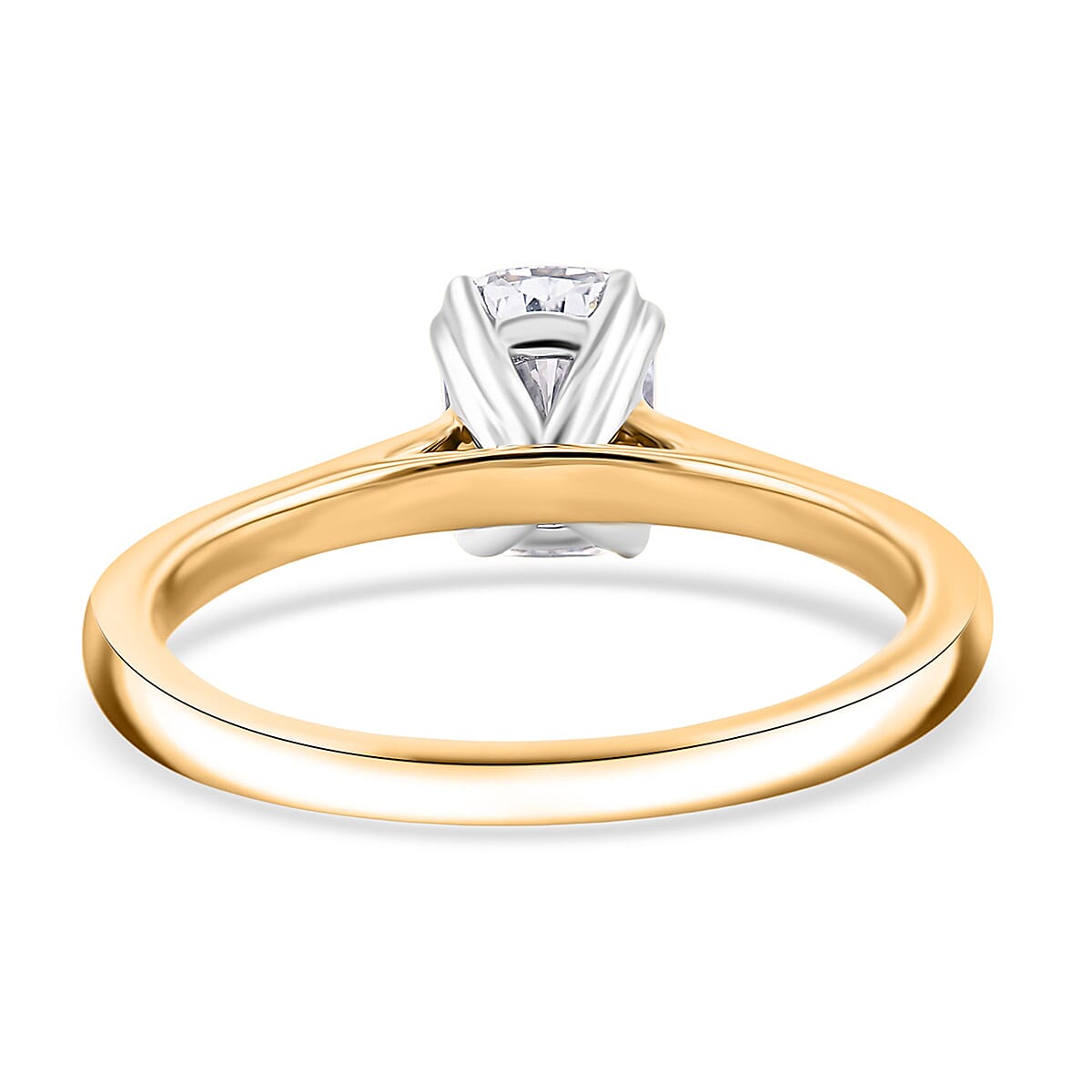 IGI Certified Luxuriant Lab Grown Diamond VS1 1.00 ctw Ring in 14K Yellow Gold (Size 10.0)
