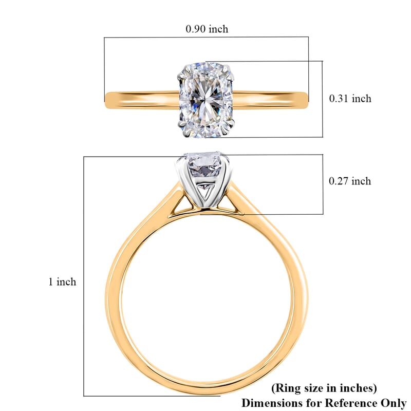 IGI Certified Luxuriant Lab Grown Diamond VS1 1.00 ctw Ring in 14K Yellow Gold (Size 10.0)