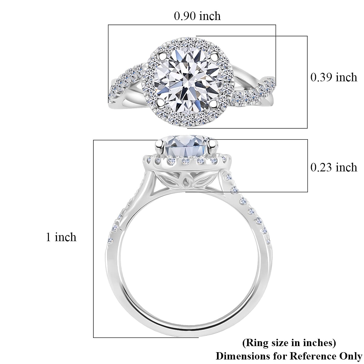 IGI Certified Luxuriant Lab Grown Diamond G VS 2.50 ctw Ring in 14K Yellow Gold (Size 6.0)