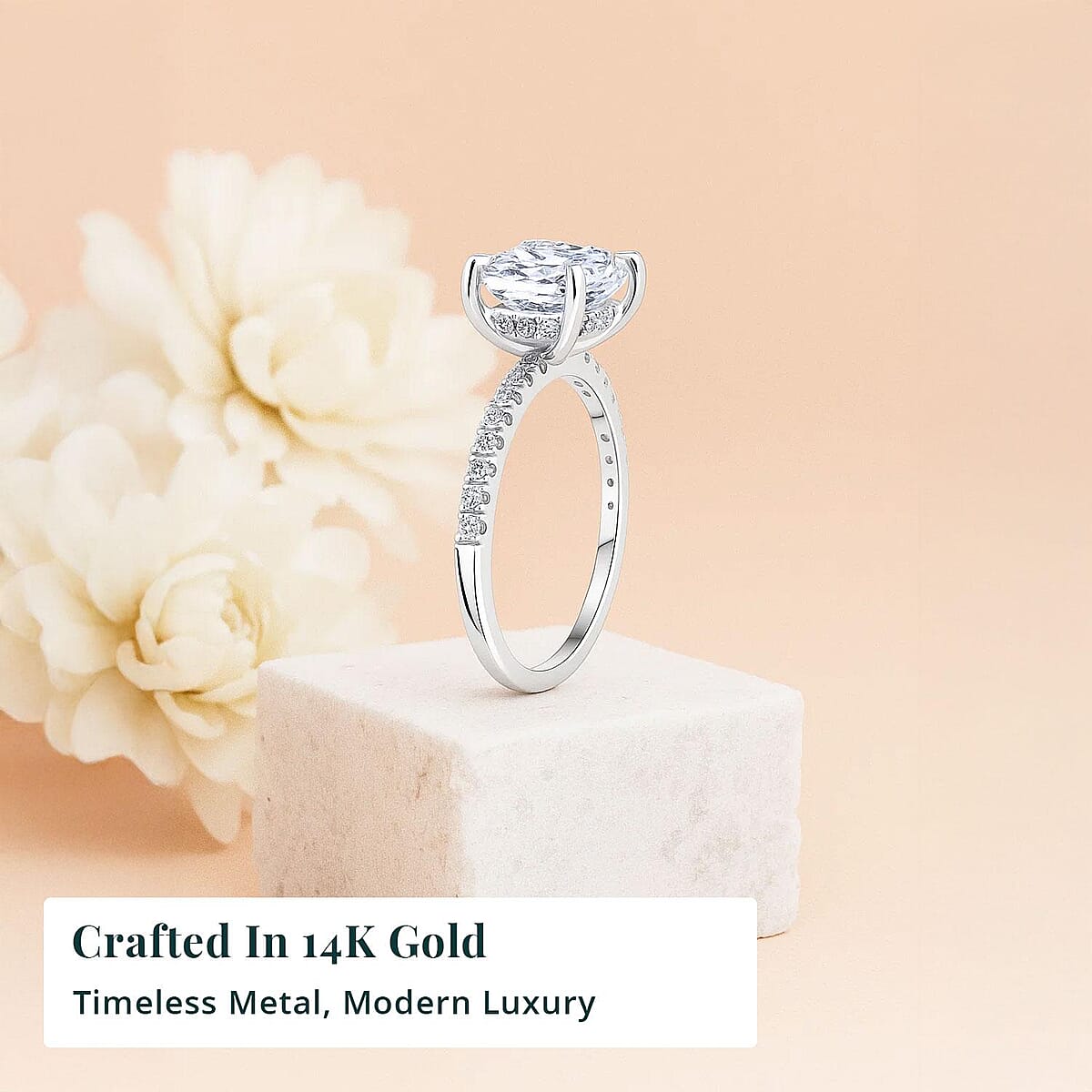 IGI Certified Luxuriant Lab Grown Diamond SI1-SI2 2.25 ctw Ring in 14K White Gold (Size 10.0) image number 2