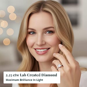 IGI Certified Luxuriant Lab Grown Diamond SI1-SI2 2.25 ctw Ring in 14K White Gold (Size 6.0)