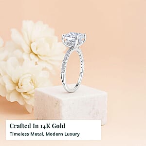 IGI Certified Luxuriant Lab Grown Diamond SI1-SI2 2.25 ctw Ring in 14K White Gold (Size 6.0)