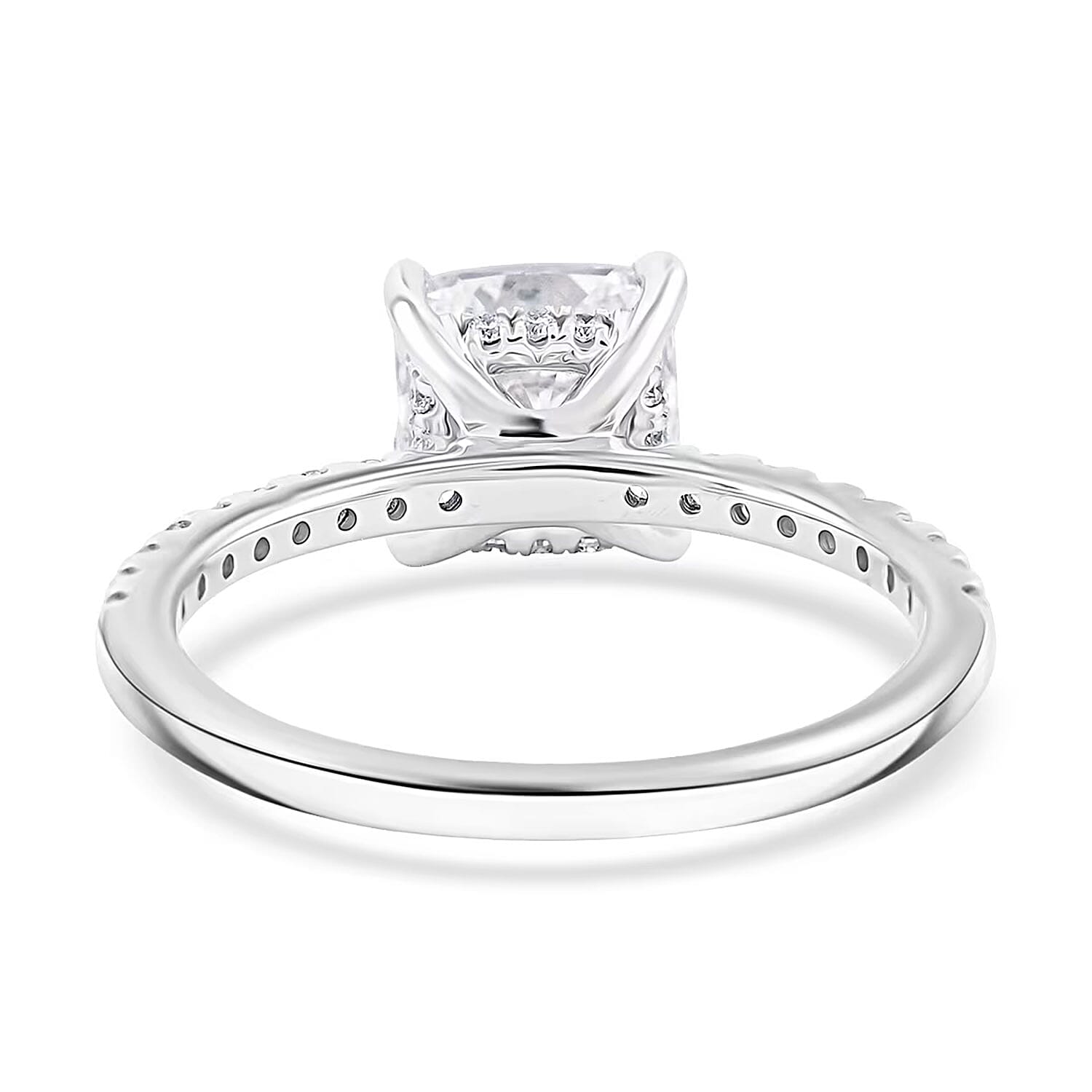 IGI Certified Luxuriant Lab Grown Diamond SI1-SI2 2.25 ctw Ring in 14K White Gold (Size 6.0)