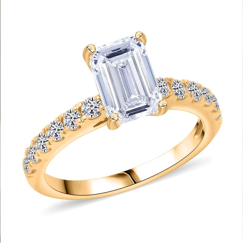 Luxuriant Lab Grown Diamond SI1-SI2 2.50 ctw Ring in 14K Yellow Gold (Size 10.0)