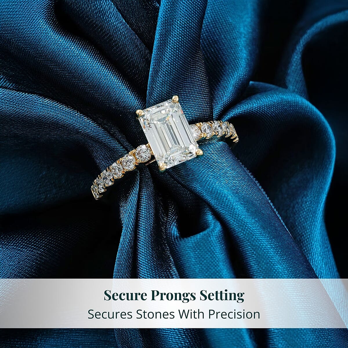 Luxuriant Lab Grown Diamond SI1-SI2 2.50 ctw Ring in 14K Yellow Gold (Size 10.0) image number 4