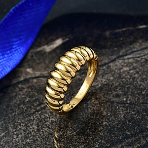 EverTrue Bronzella Collection Rope Ring in 18K YG Plated Bronze (Size 5.0)