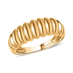 EverTrue Bronzella Collection Dome Ring in 18K YG Plated Bronze (Size 7.0)