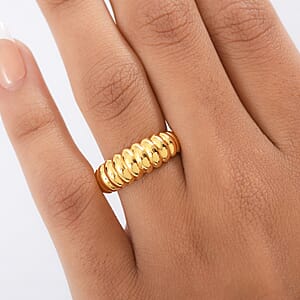 EverTrue Bronzella Collection Dome Ring in 18K YG Plated Bronze (Size 7.0)