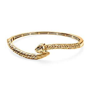 EverTrue Bronzella Collection Full Bangle Bracelet in 18K Yellow Gold Plated Bronze (6.50 In)
