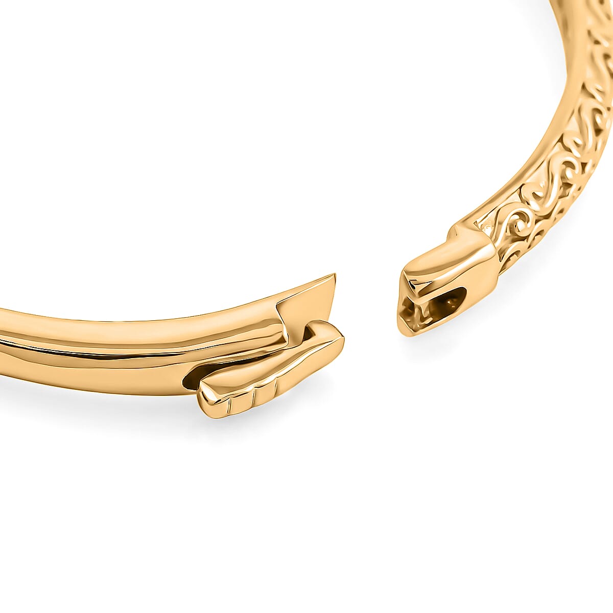 EverTrue Bronzella Collection Bangle Bracelet in 18K YG Plated Bronze (8.00 In) image number 3