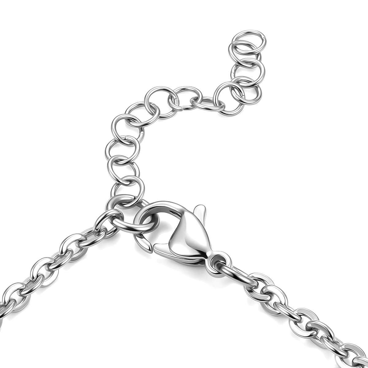 EverTrue Tigers Eye 12.40 ctw Bracelet in Stainless Steel (6.50 In) image number 4