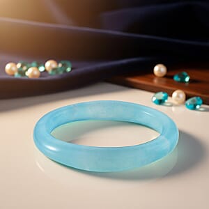 Amazonite 200.00 ctw Bangle Bracelet (7.75 In) 