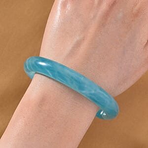 Amazonite 200.00 ctw Bangle Bracelet (7.75 In) 