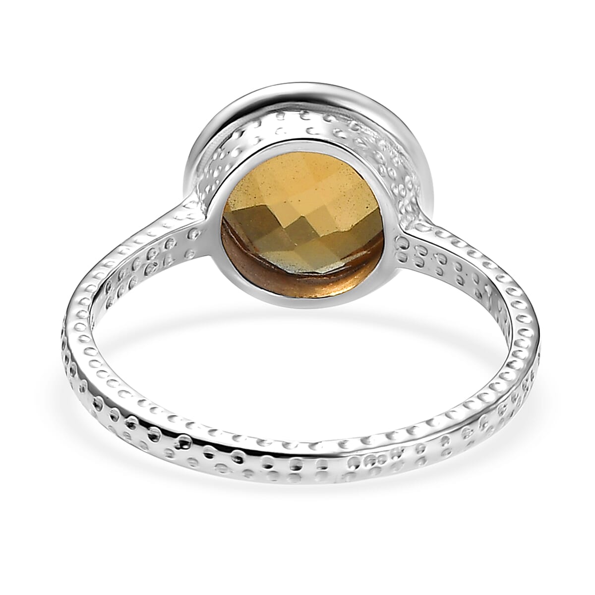 D'Joy Autumn Alexite 3.75 ctw Art Deco Ring in Platinum Over Sterling Silver (Size 5.0) image number 4