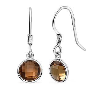 Doorbuster D'Joy Autumn Alexite 4.00 ctw Earrings in Platinum Over Sterling Silver