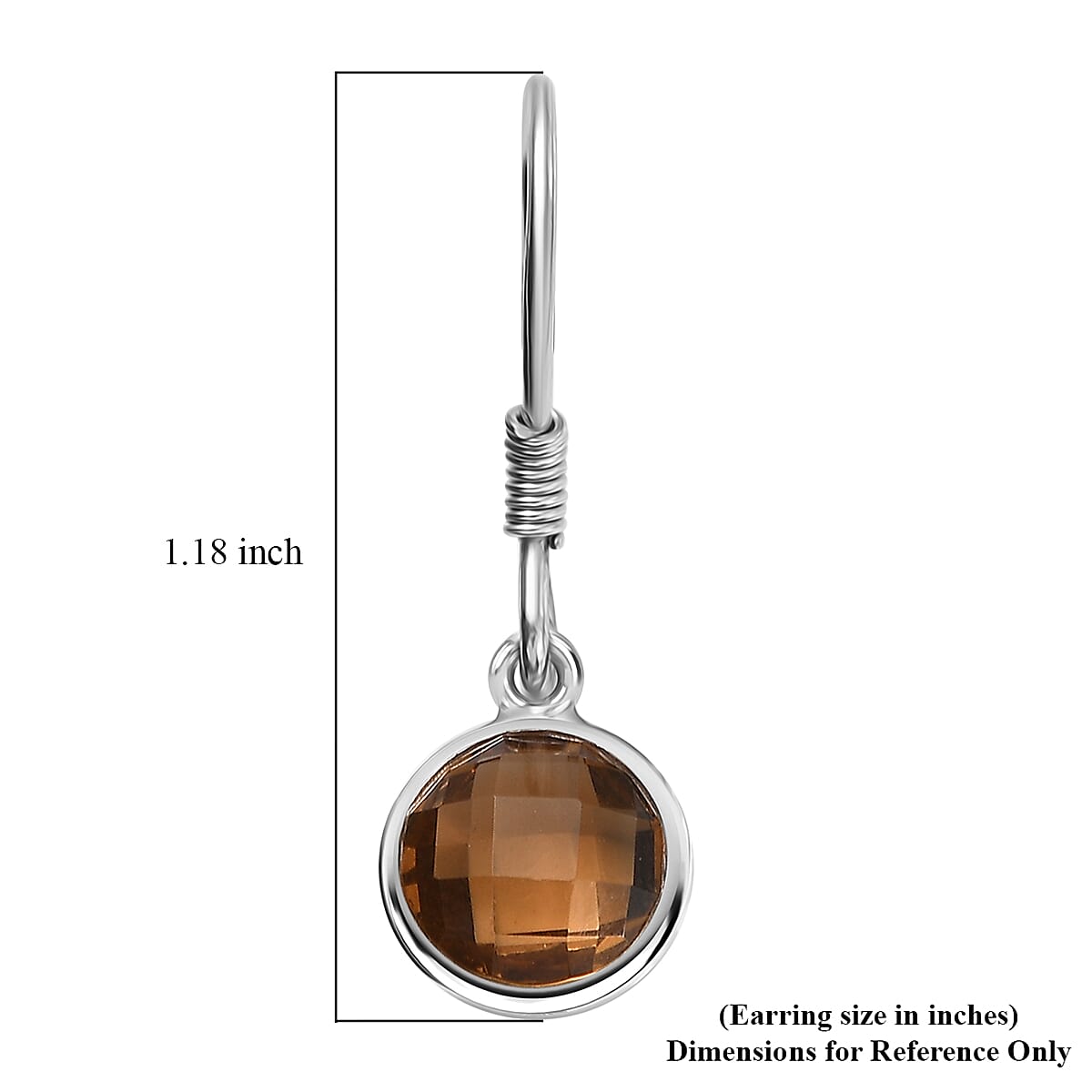 Doorbuster D'Joy Autumn Alexite 4.00 ctw Earrings in Platinum Over Sterling Silver image number 6