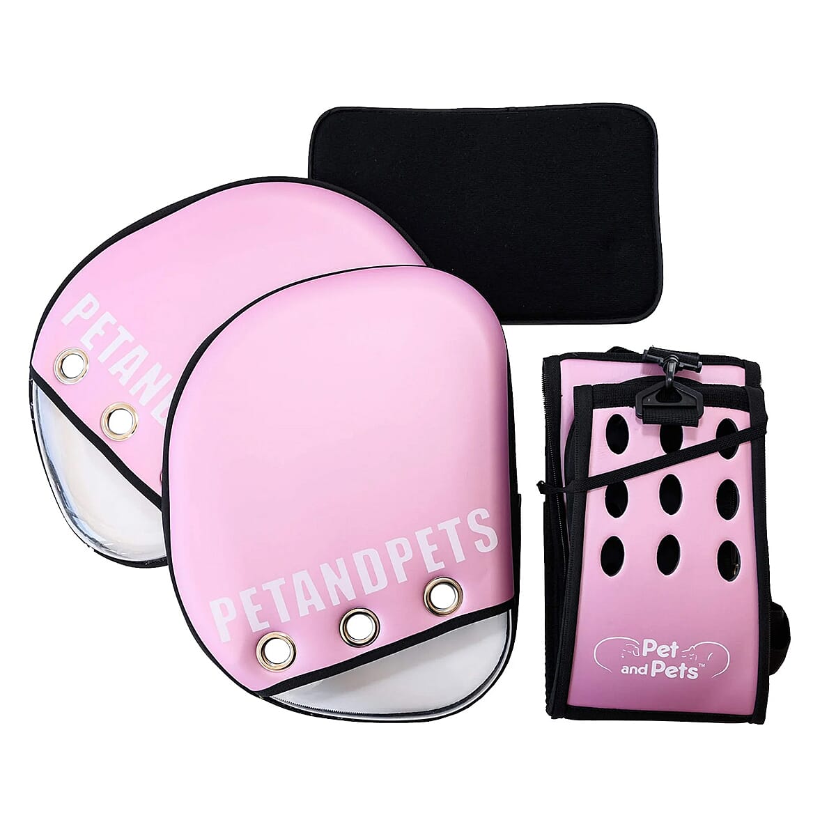 Closeout Petique Pet Carrier Bag with Adjustable Shoulder Strap - Pink image number 2