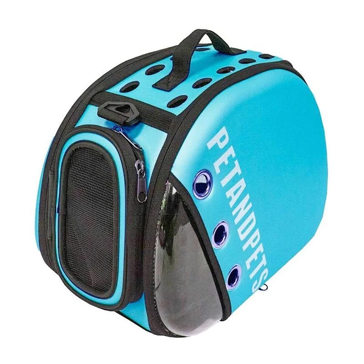 Closeout Petique Pet Carrier Bag with Adjustable Shoulder Strap - Sky Blue