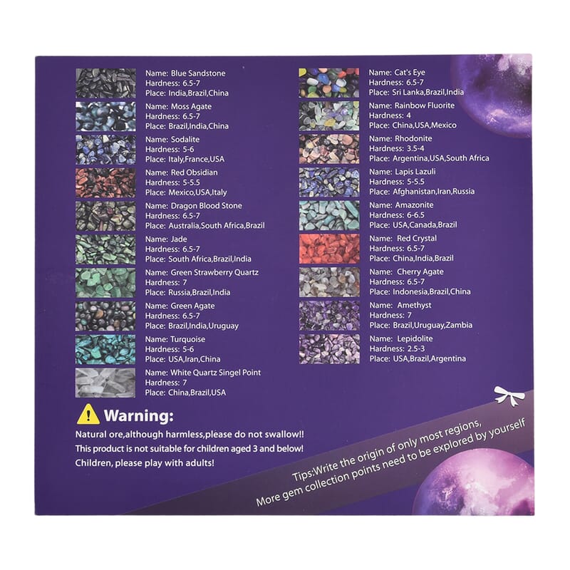 Set of 45 Pcs Minerals Collection