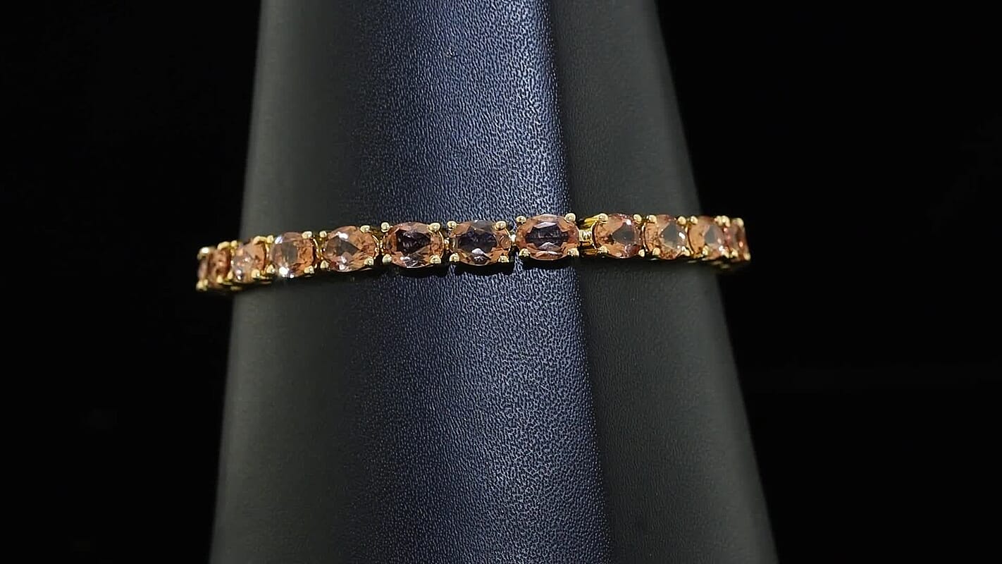 EverTrue Autumn Alexite Bracelet in 18K YG Plated (6.50 In) 16.10 ctw