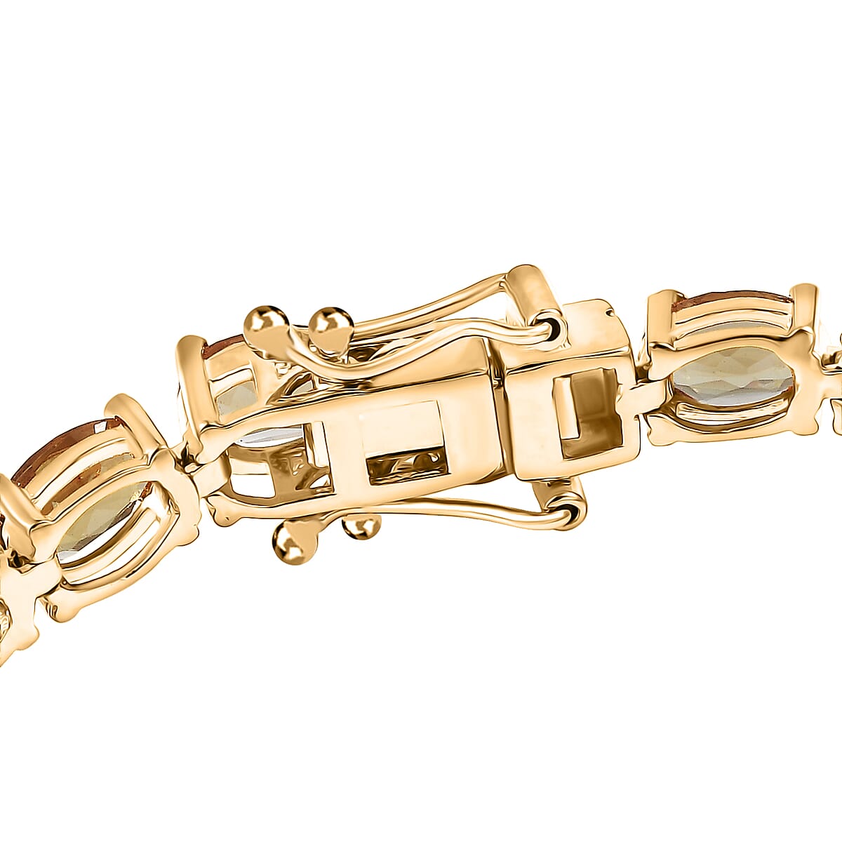 EverTrue Autumn Alexite 17.85 ctw Tennis Bracelet in 18K YG Plated (7.25 In) image number 3