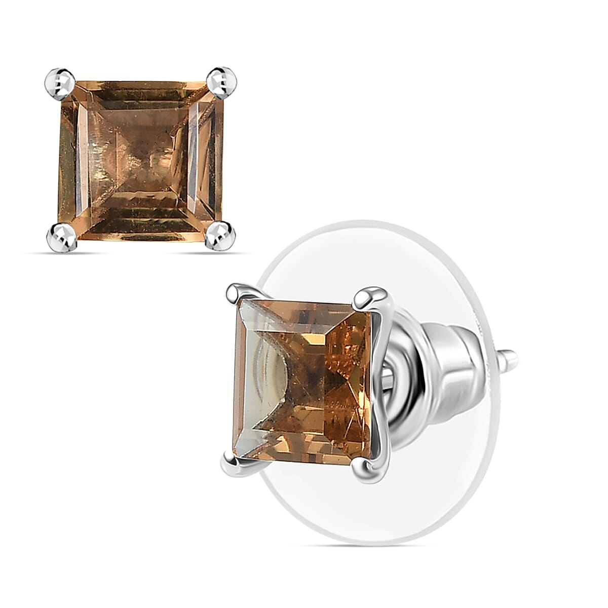 Doorbuster D'Joy Autumn Alexite 2.40 ctw Earrings in Platinum Over Sterling Silver image number 0