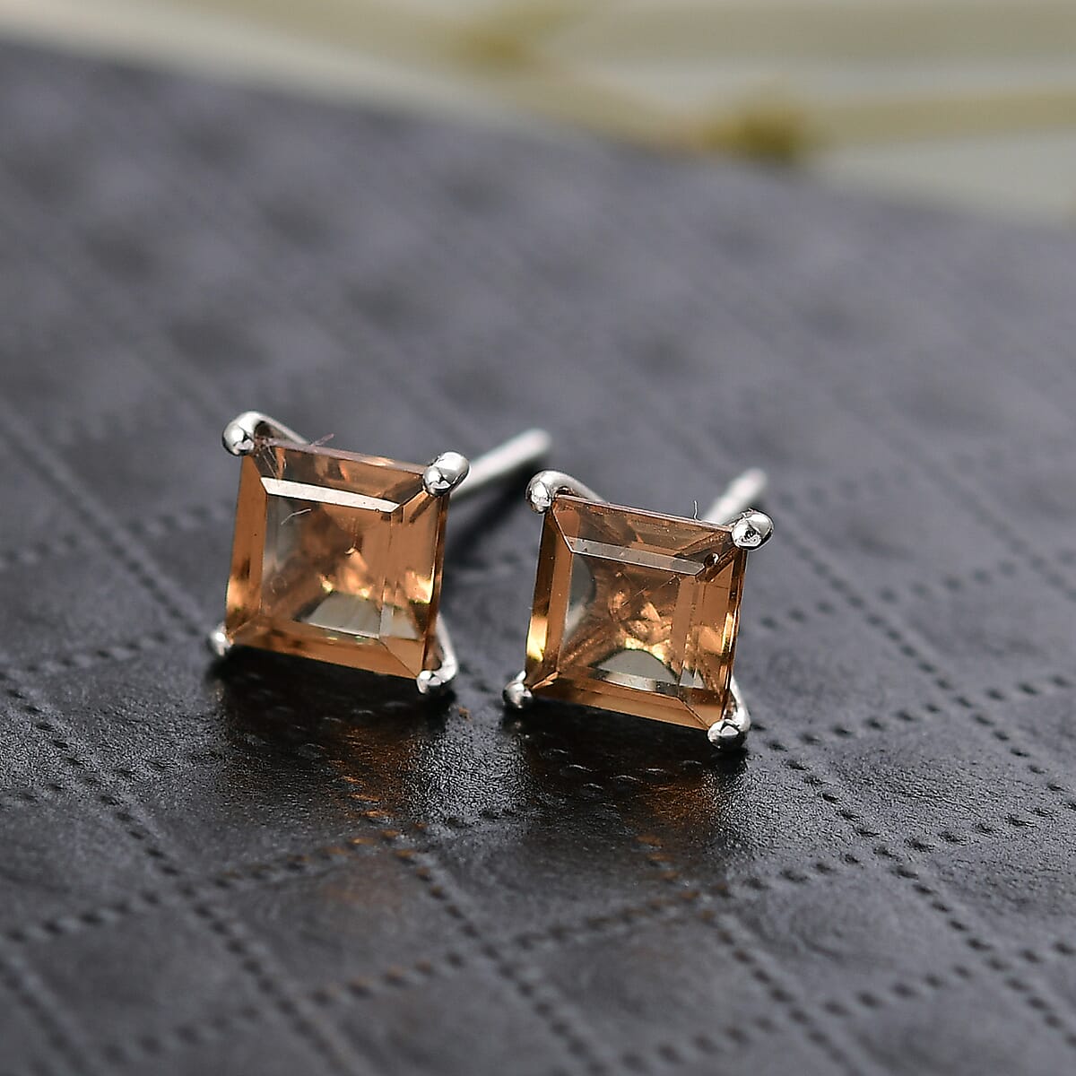 Doorbuster D'Joy Autumn Alexite 2.40 ctw Earrings in Platinum Over Sterling Silver image number 1