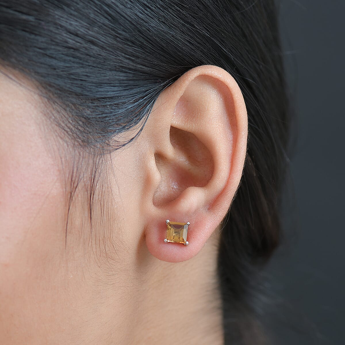 Doorbuster D'Joy Autumn Alexite 2.40 ctw Earrings in Platinum Over Sterling Silver image number 2