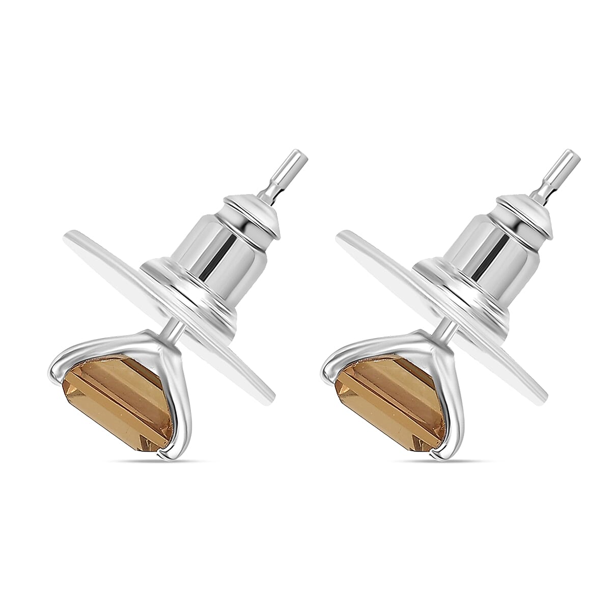 Doorbuster D'Joy Autumn Alexite 2.40 ctw Earrings in Platinum Over Sterling Silver image number 3