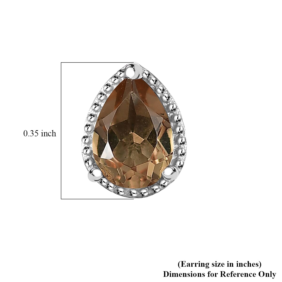 Doorbuster D'Joy Autumn Alexite 1.30 ctw Earrings in Platinum Over Sterling Silver image number 4