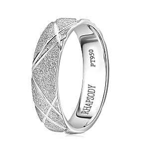 Rhapsody 950 Platinum Band Ring (Size 6.0) (5.25 Grams)