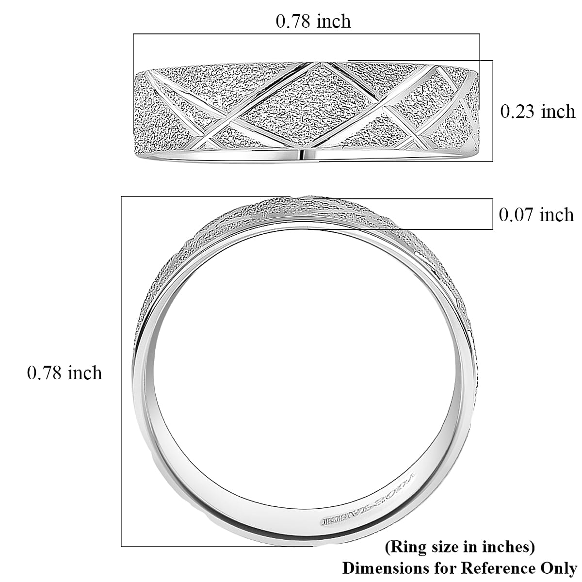 Rhapsody Band Ring in 950 Platinum (Size 8.0) 5.25 Grams image number 5