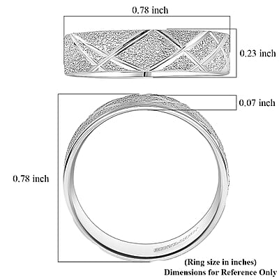 Rhapsody 950 Platinum Band Ring (Size 9.0) (5.25 Grams)
