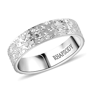 Rhapsody Hammered Band Ring in 950 Platinum (Size 8.0) 5.60 Grams