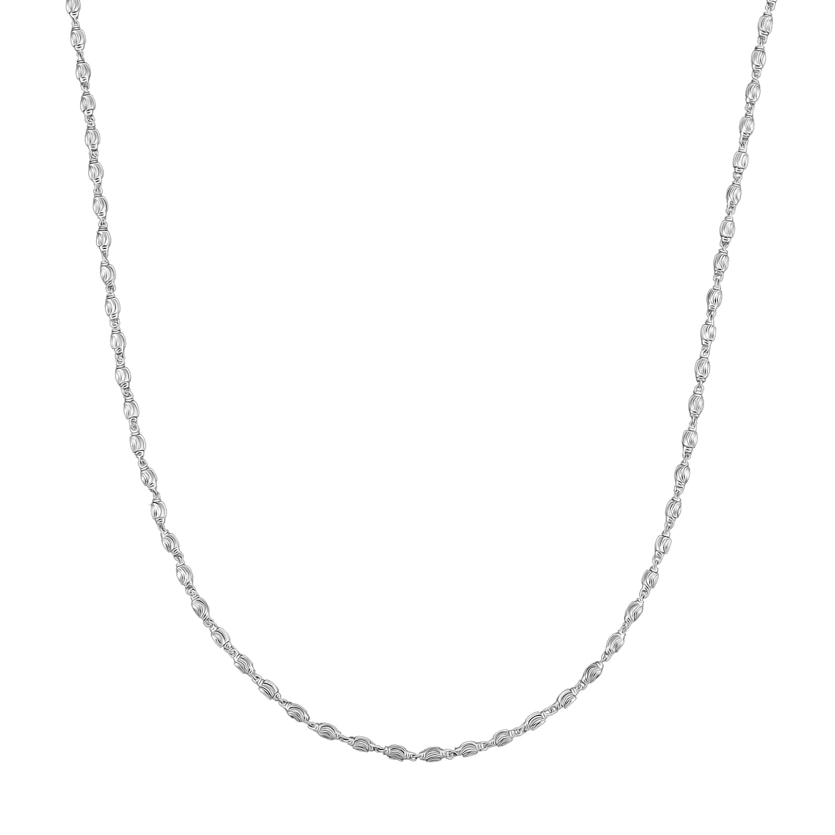 Beaded Chain Necklace in 950 Platinum 10.60 Grams 18 Inches image number 0