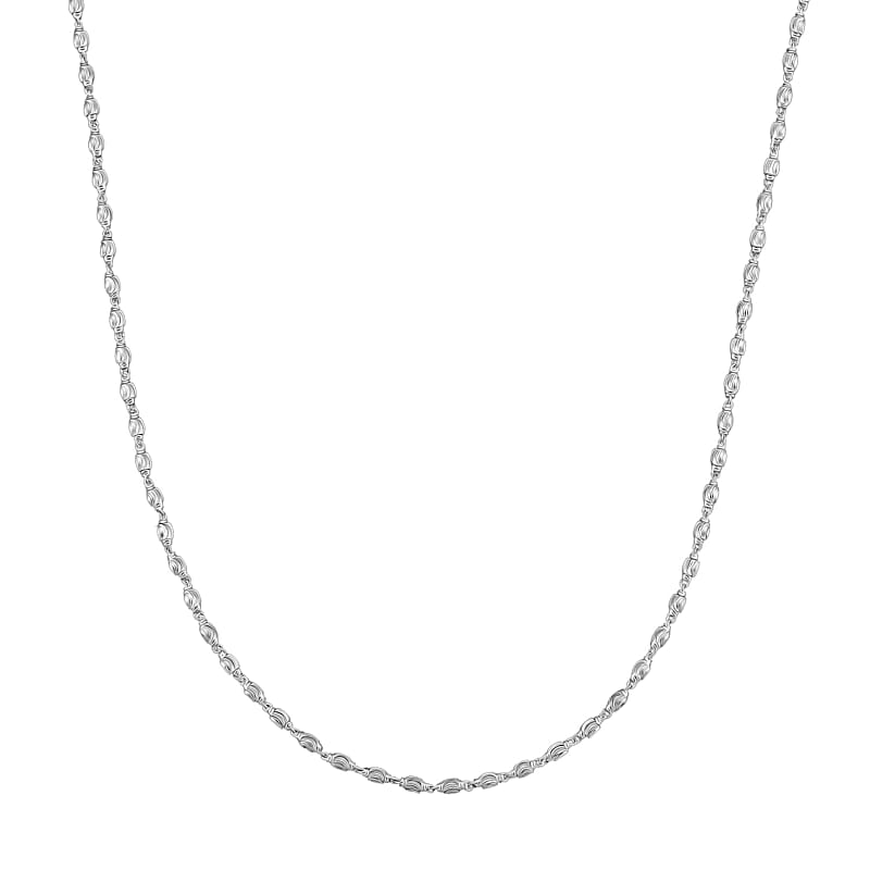 950 Platinum Beaded Chain Necklace (18 Inches) (10.60 Grams)