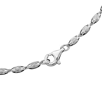 950 Platinum Beaded Chain Necklace (18 Inches) (10.60 Grams)