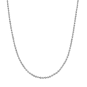 Beaded Chain Necklace in 950 Platinum 15.90 Grams 18 Inches