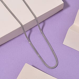 950 Platinum Interlocking Links Chain Necklace (18 Inches) (9.65 Grams)